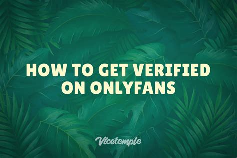 onlyfans debit card verification|How to get verified on OnlyFans